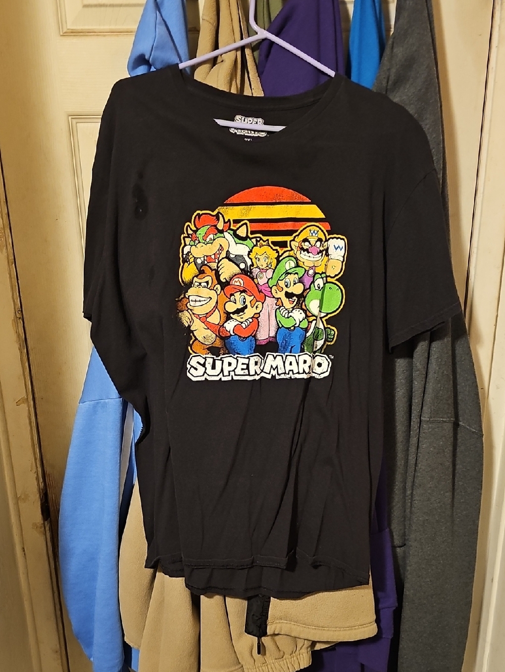 Nintendo Black Super Mario Short Sleeve Tee